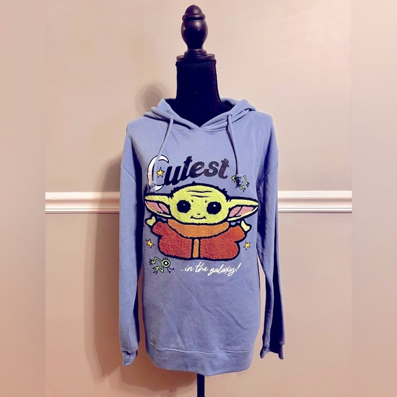 Freeze Tops - NWT Freeze NY Star Wars Mandalorian Baby Yoda Pullover Drawstring Hoodie